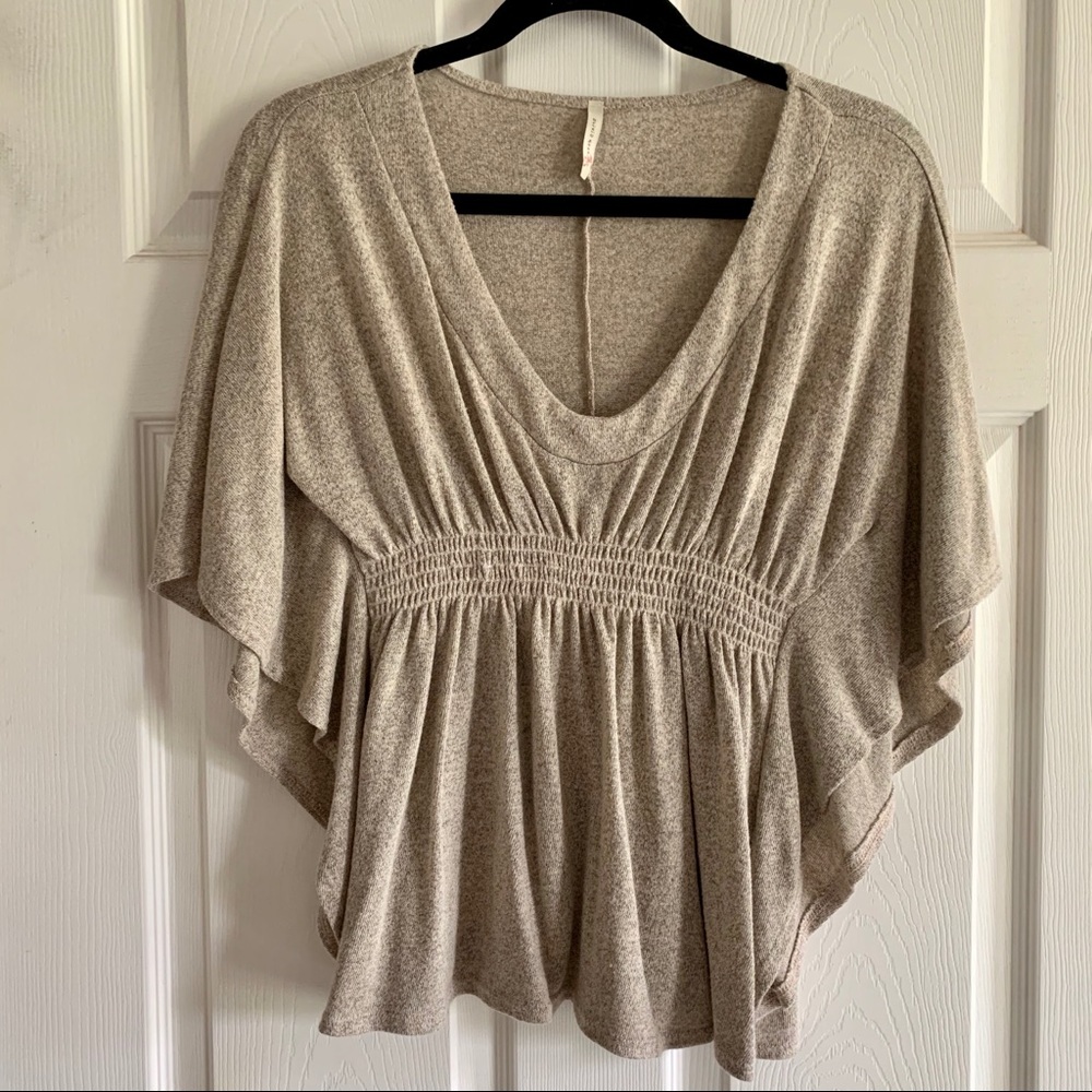 Olivia Moon Tan Wombat Blouse (M)